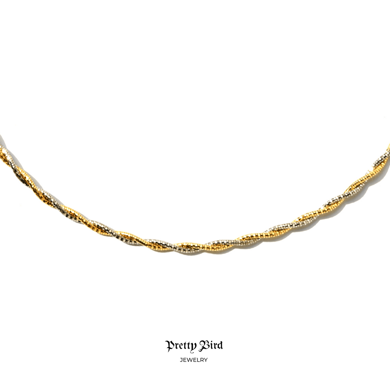 Italian Twist Diamond Cut Wire Choker