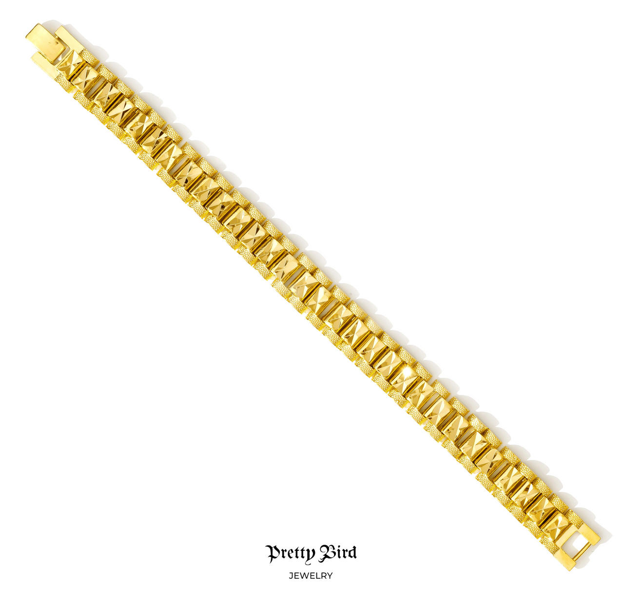 24K Thick Watch Band Bracelet