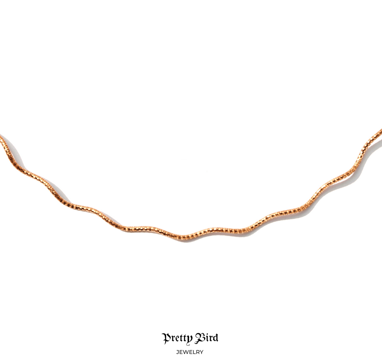 Italian Rose Wavy Wire Choker