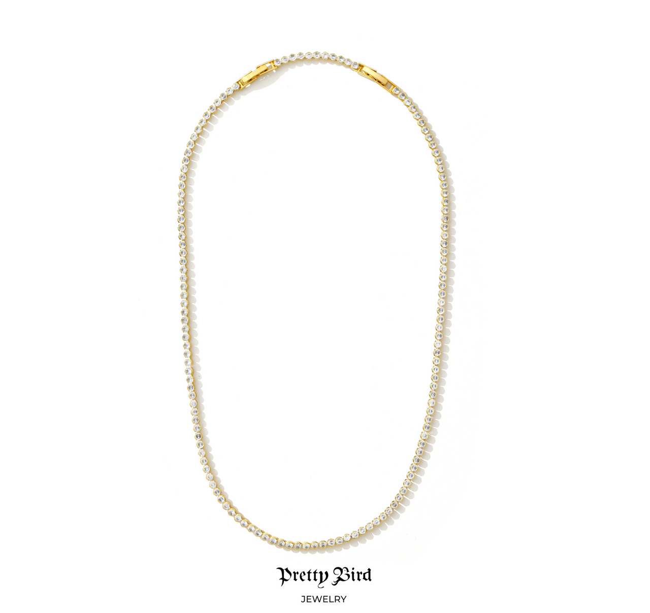 Rose Tennis Choker Necklace