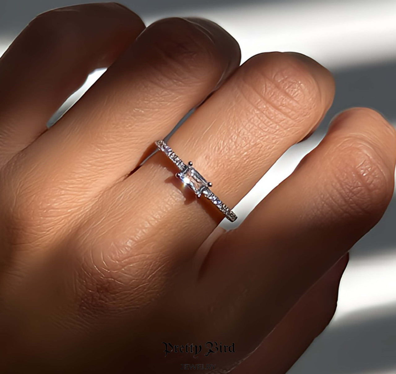 Baguette Stacking Band Ring