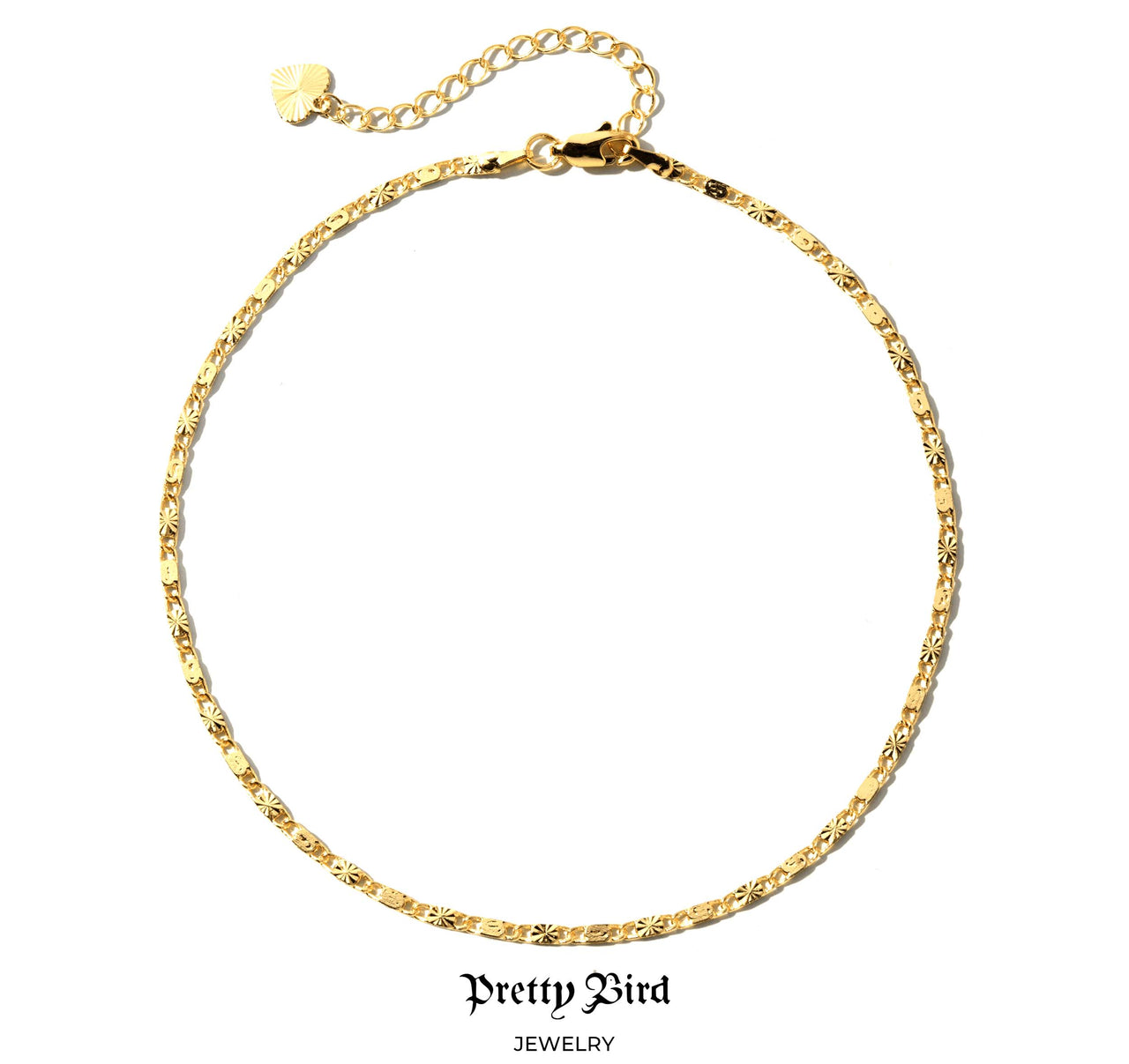 Diamond Cut Bar Link Choker
