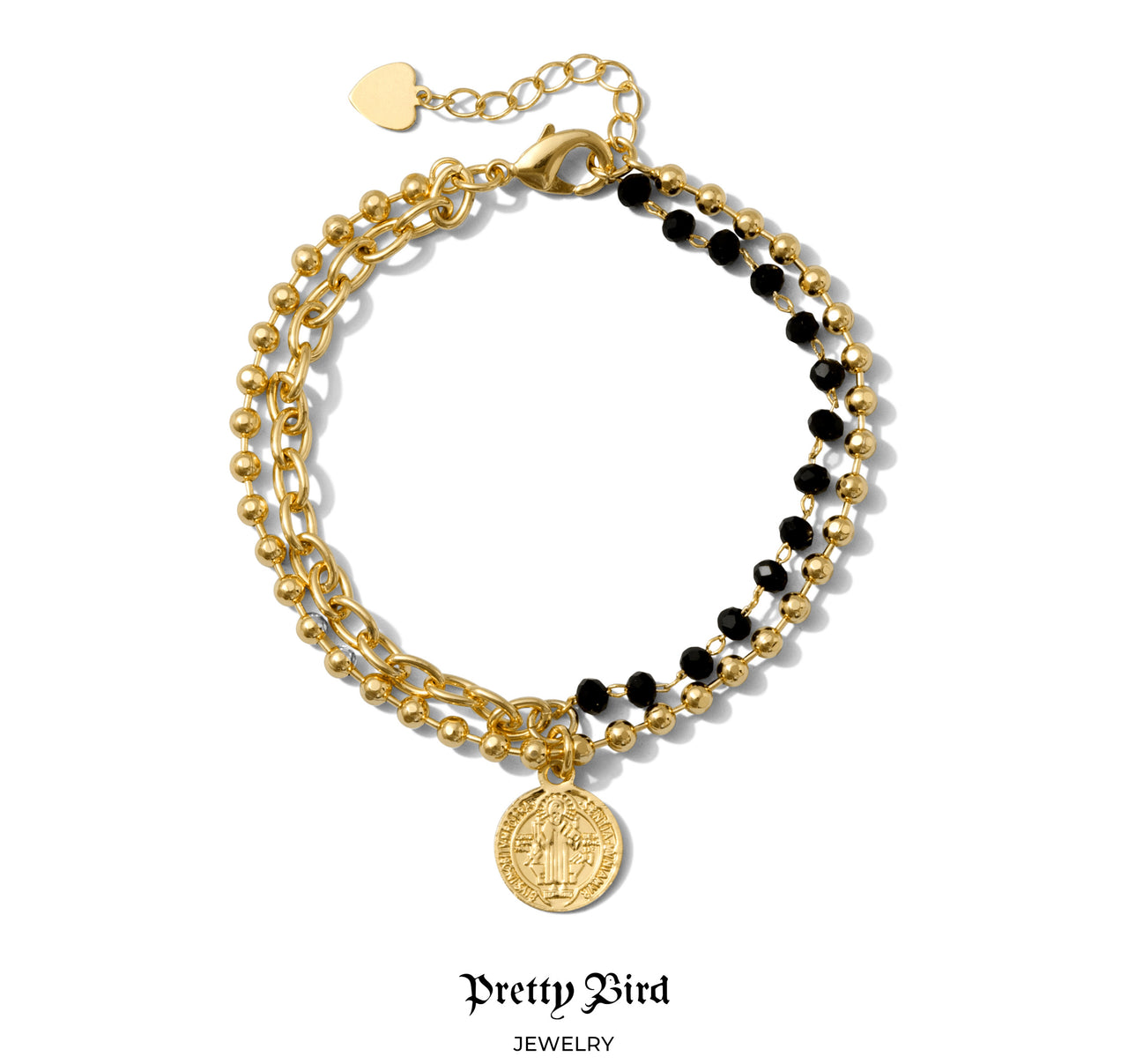 St. Benedict Medallion Dual Link Bracelet