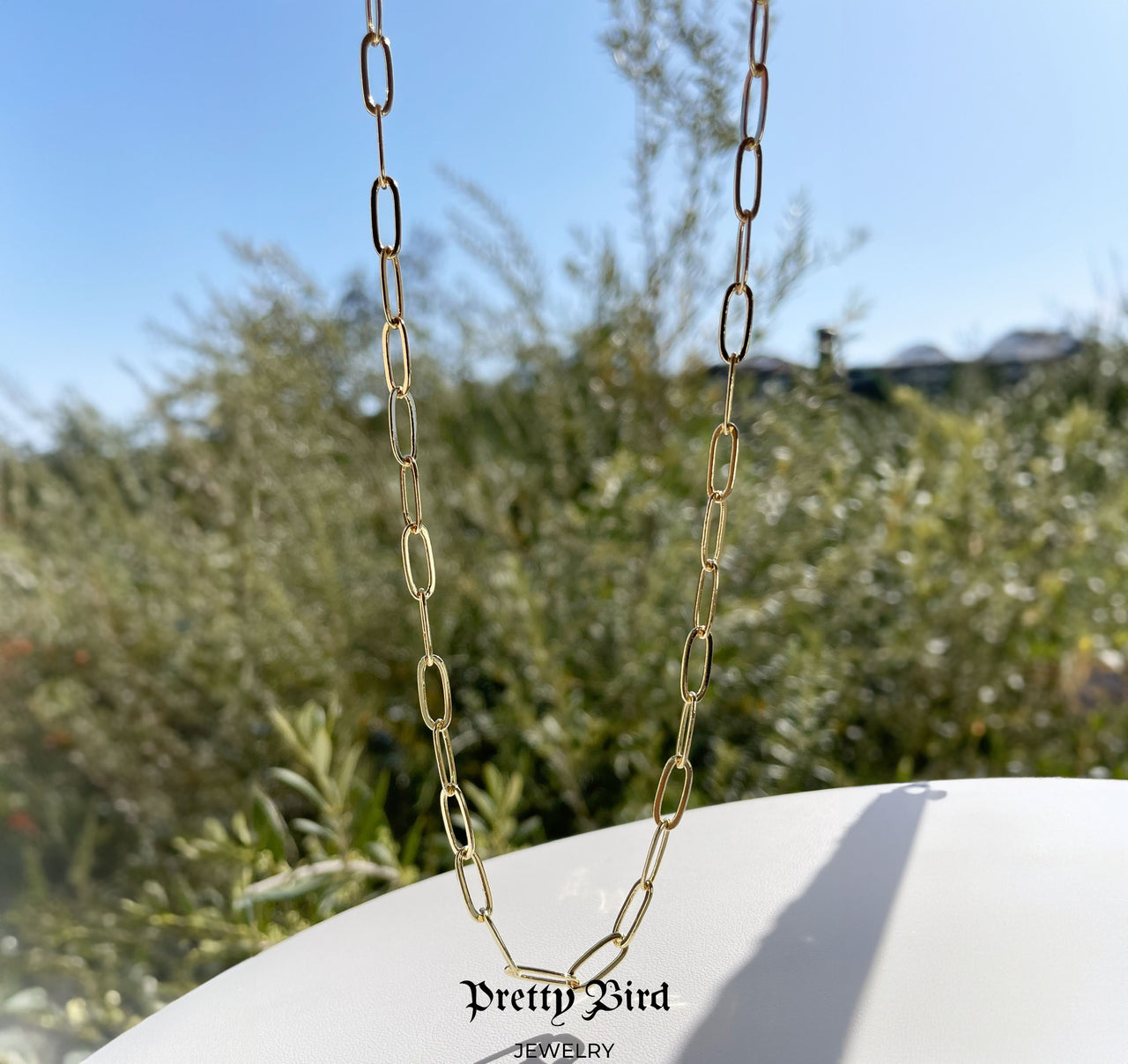 Italian Vermeil 925 Paperclip Chain