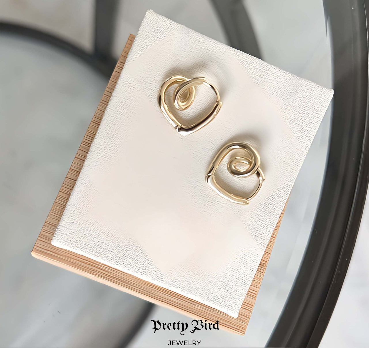 Heart Hoop Earrings