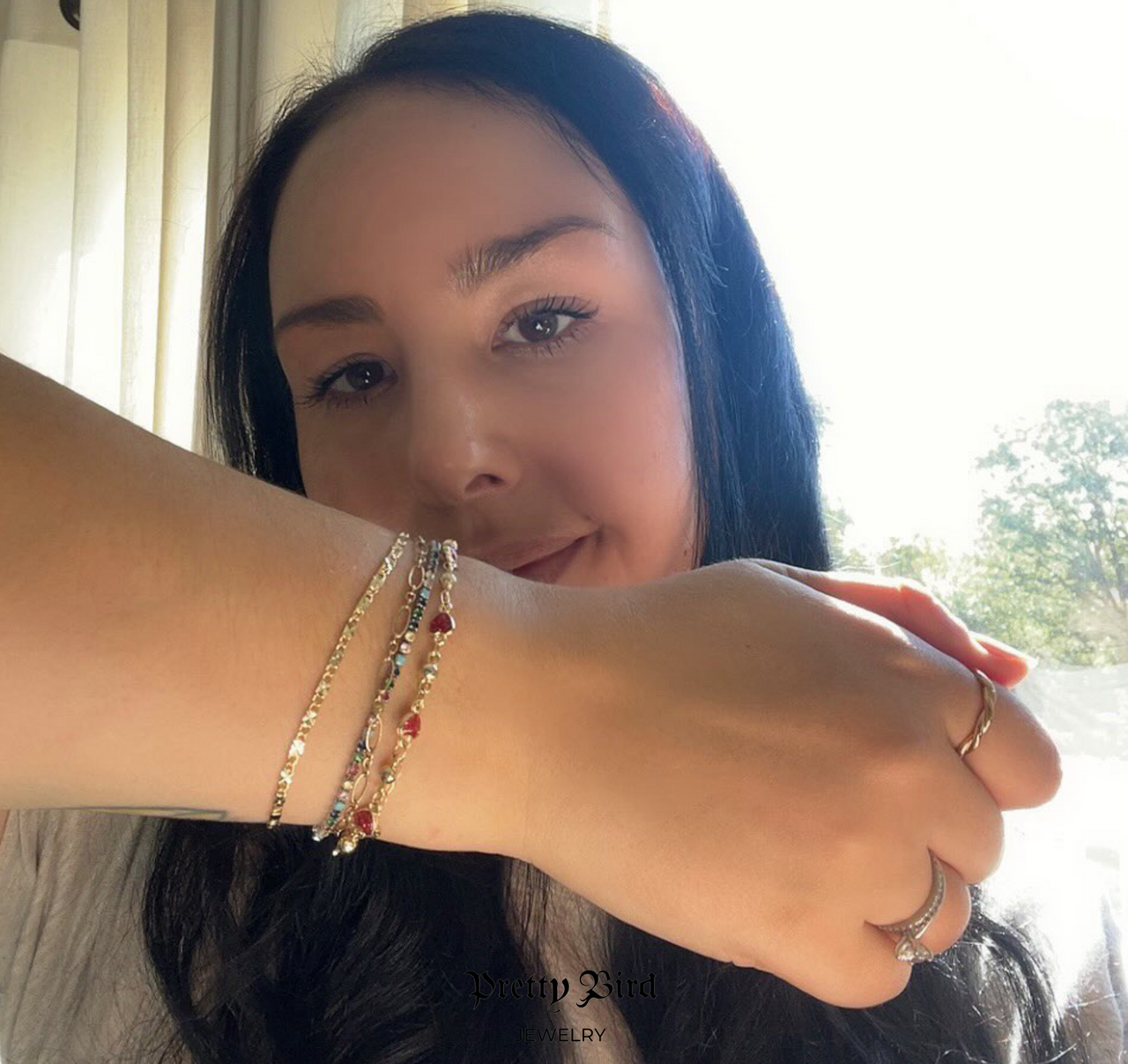 Colored Crystal Tennis Bracelet