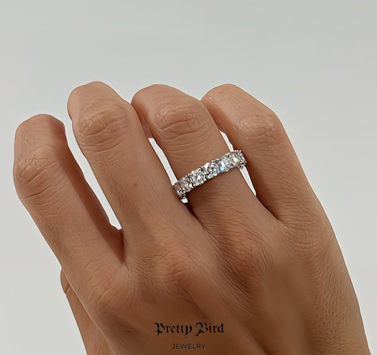 8ct Moissanite Eternity Ring