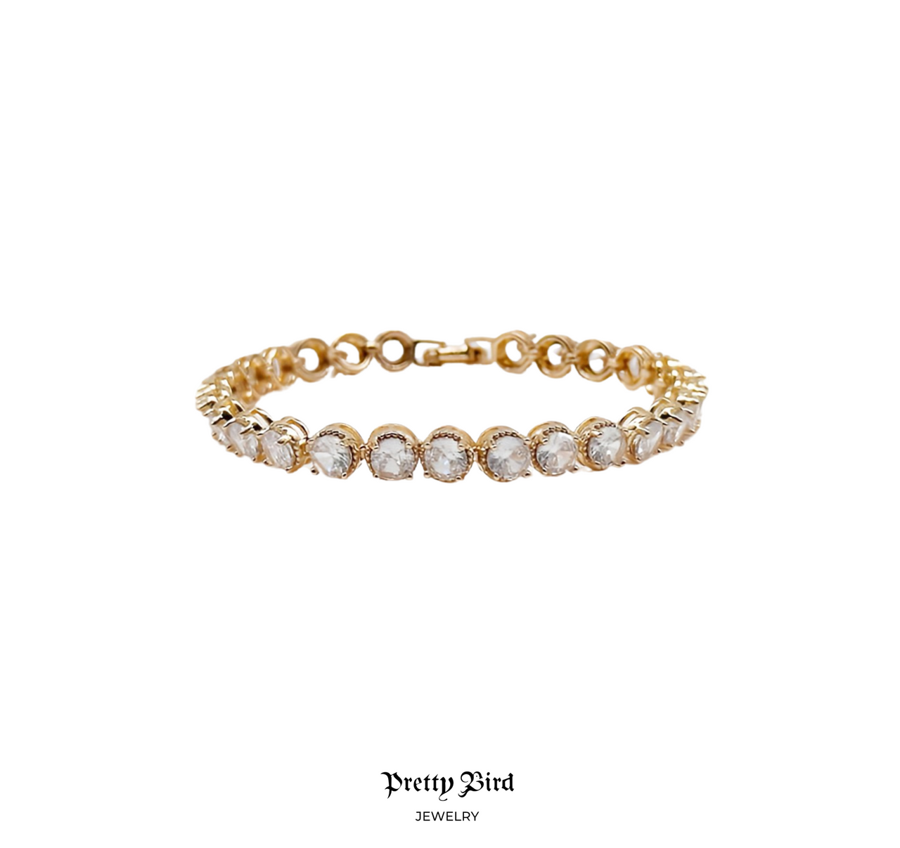 Rose Round Tennis Braceler