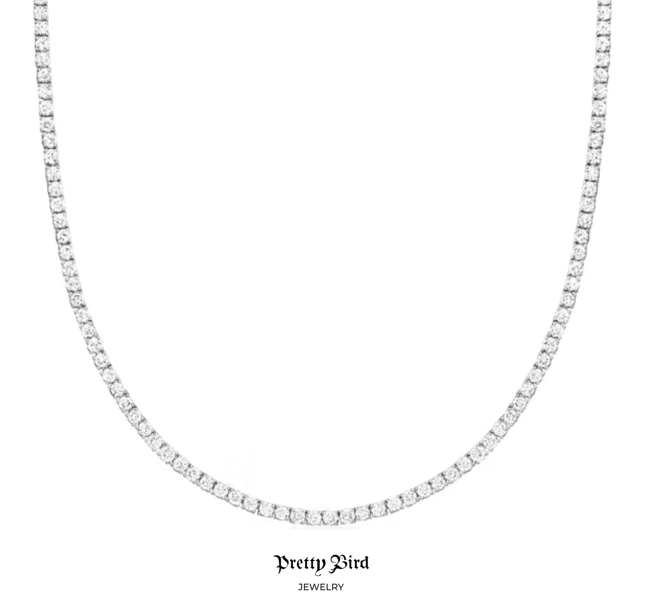 13.9ct Moissanite Tennis Necklace