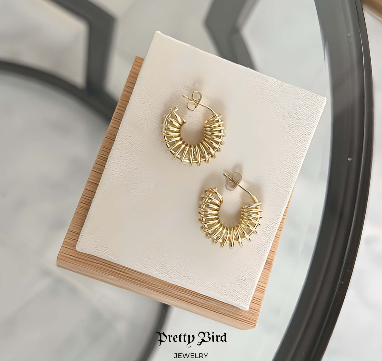 Spring Hoop Earrings