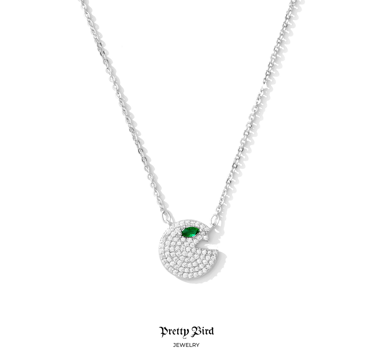 Pavé Pacman Necklace