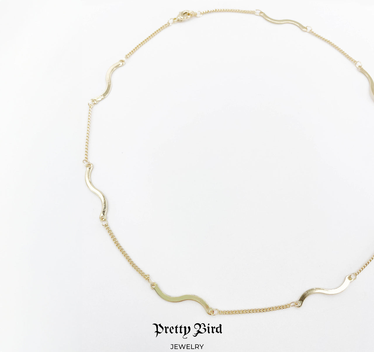 Squiggle Link Necklace