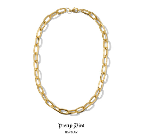 Thick Paperclip Necklace