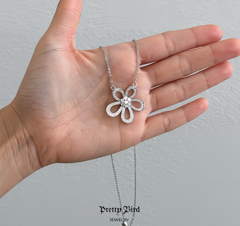 Crystal Flower Necklace