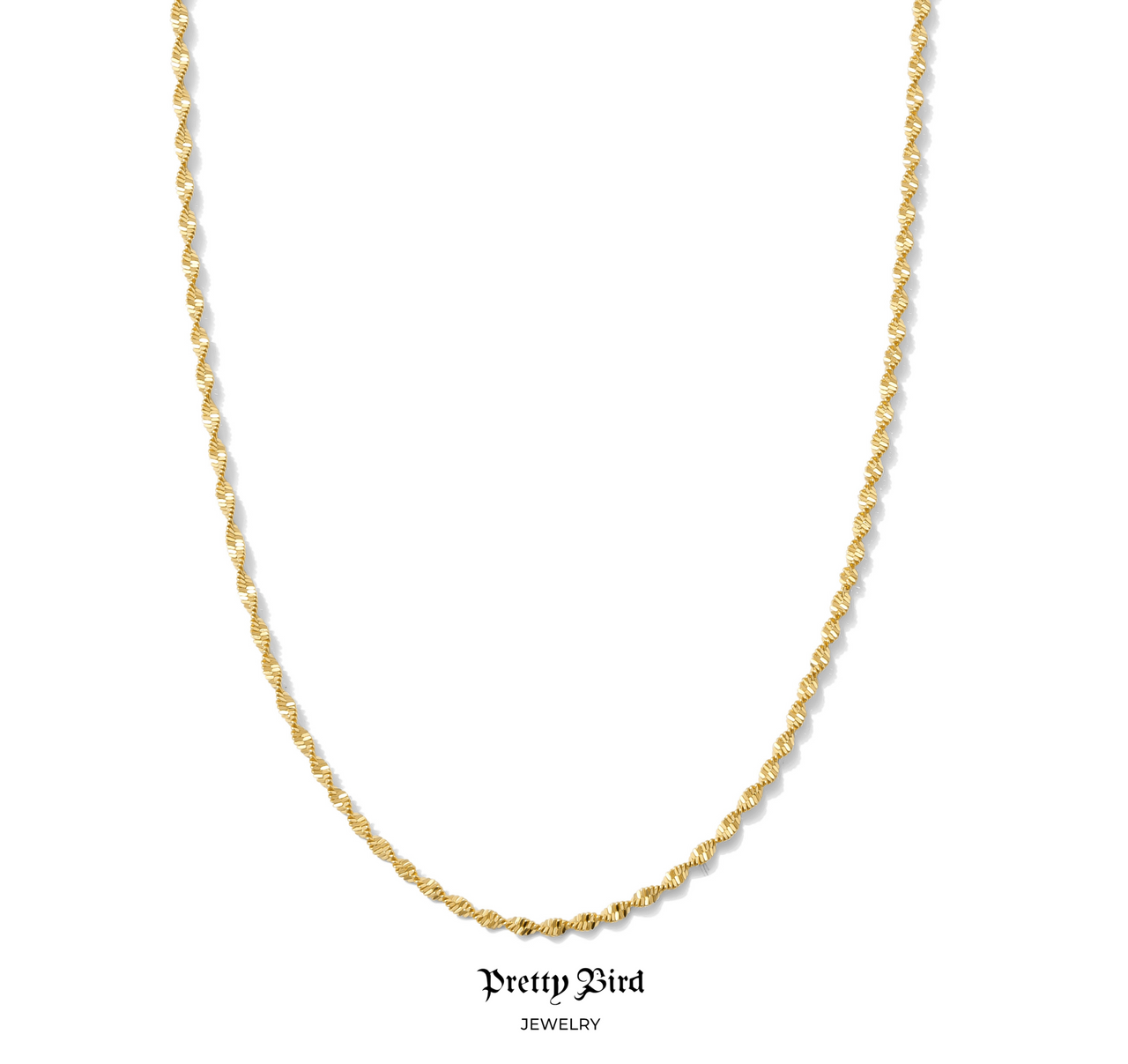 The Diamond Cut Rope Chain Necklace