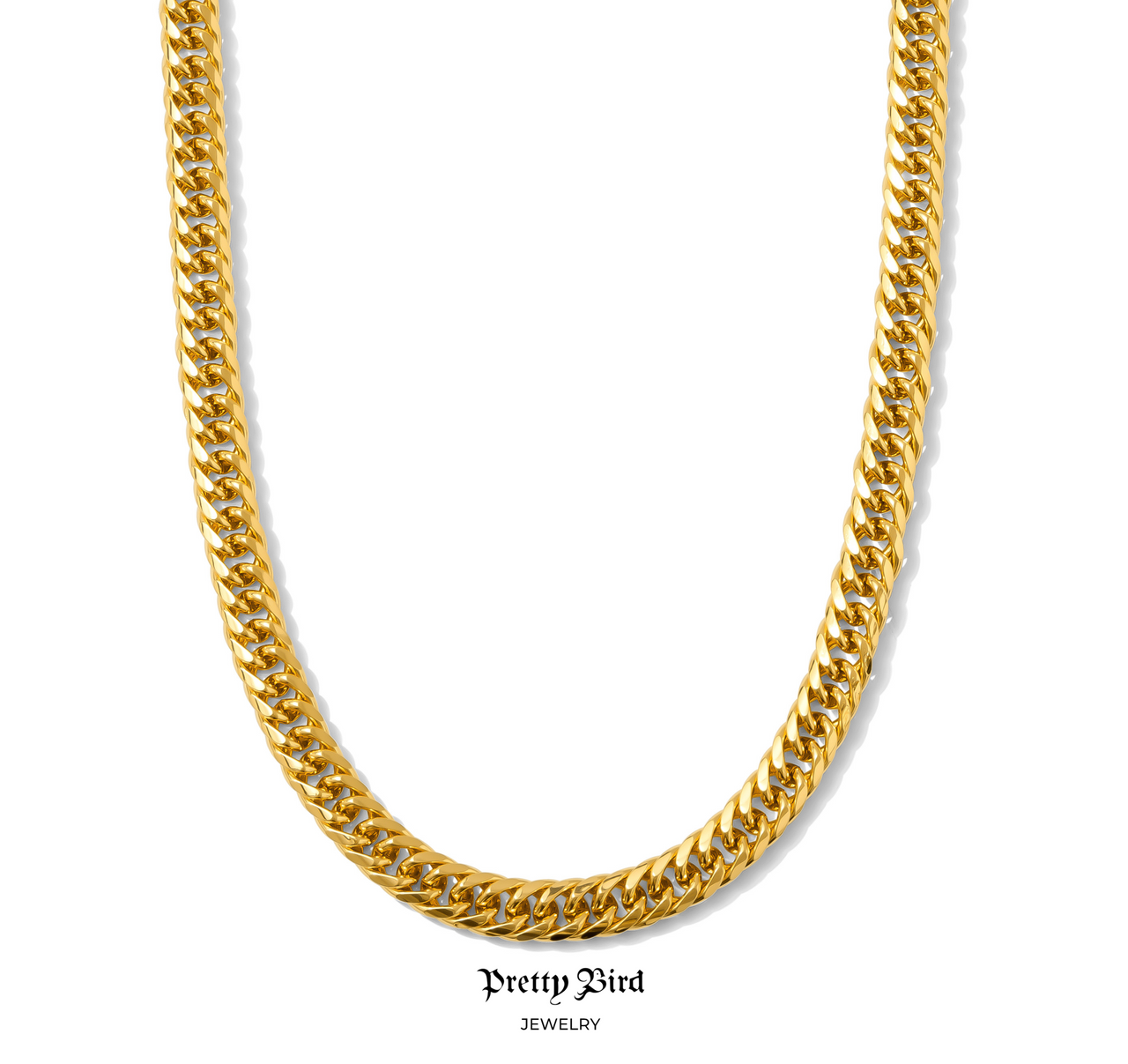 Thick Rose Braid Chain Necklace