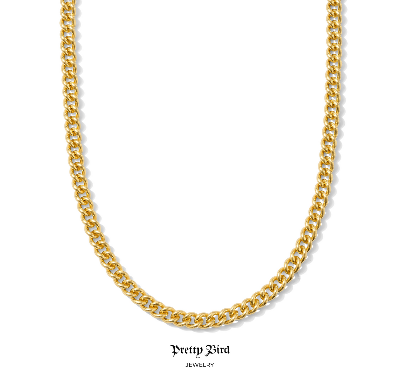 Rounded Cuban Chain Necklace