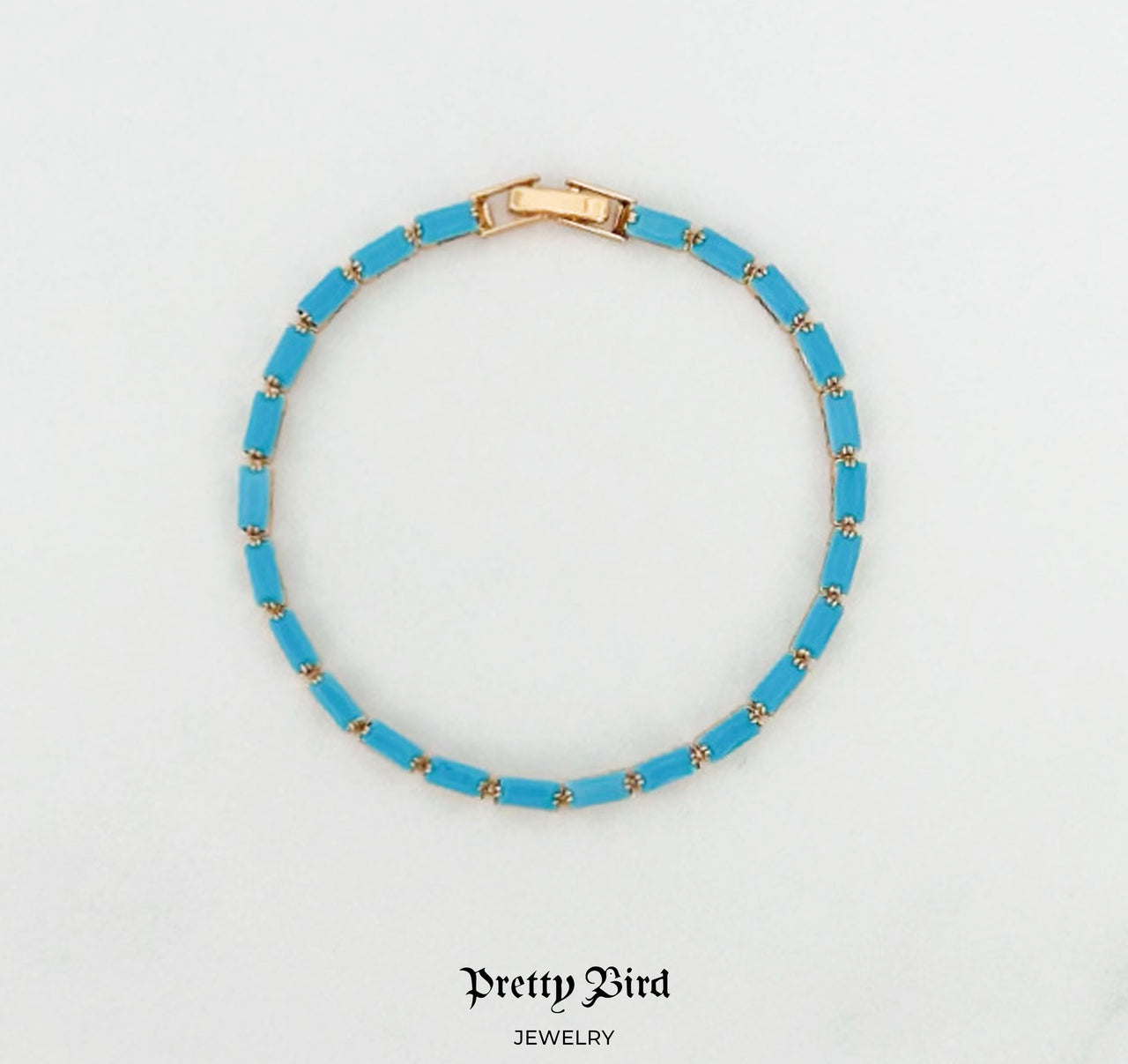 Turquoise Bar Tennis Bracelet