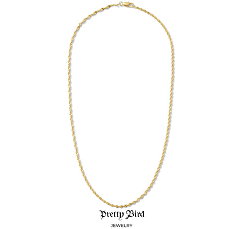 The Diamond Cut Rope Chain Necklace