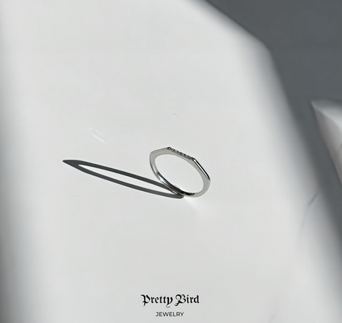 Polygon Stacking Band Ring