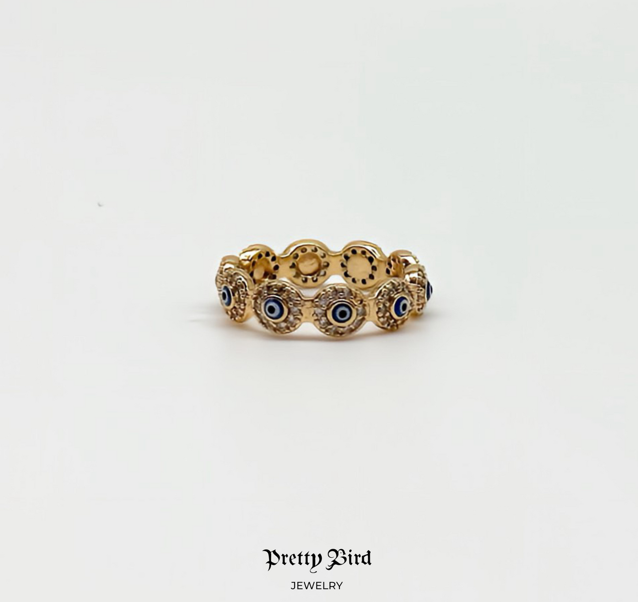Evil Eye Eternity Stacking Band Ring