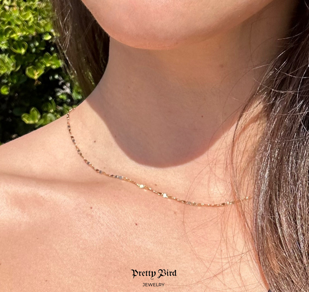 Glitterati Rose Gold Chain Necklace