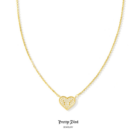 Pavé Heart Necklace