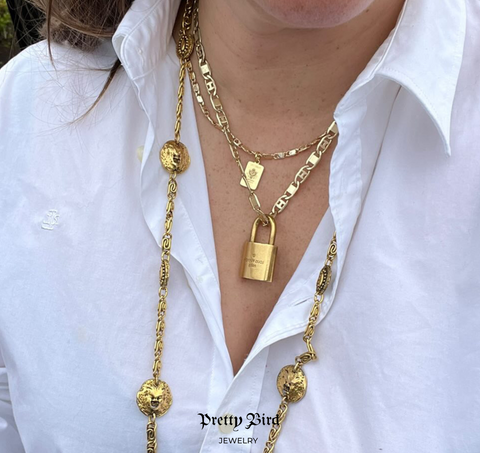 H Link Chain Necklace