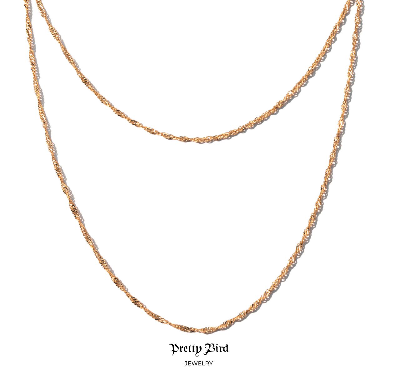 Rose Gold Plated Singapore Chain