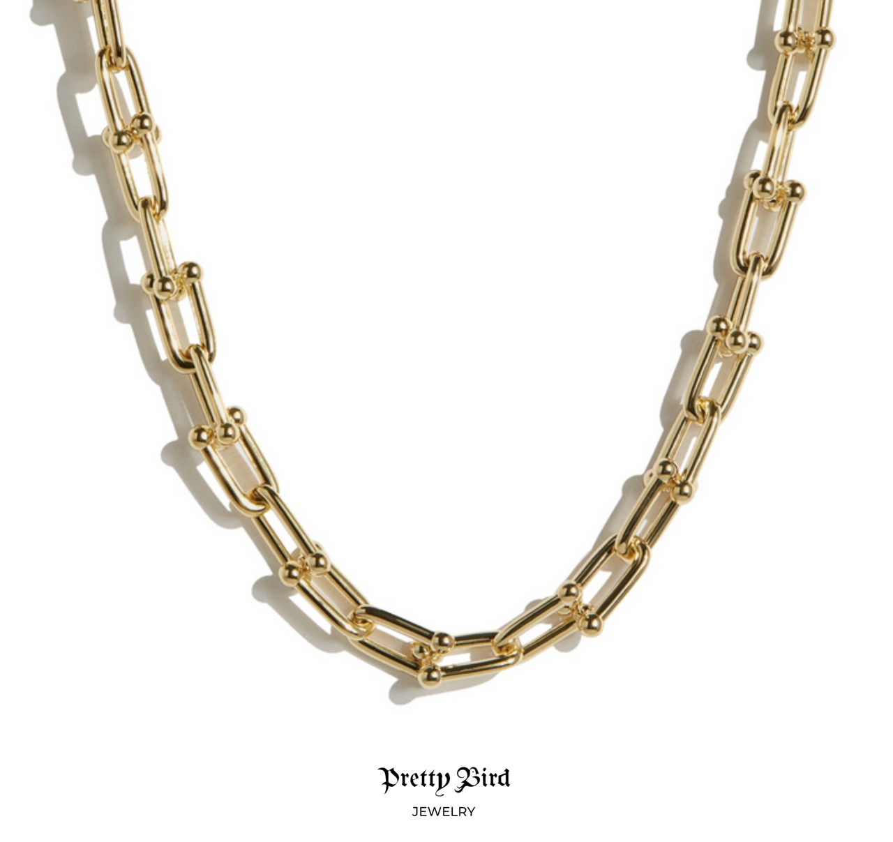Thick U-Link Chain Necklace