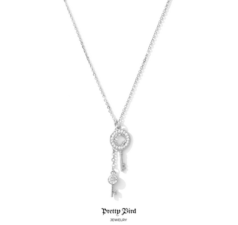 Pavé Key Set Necklace