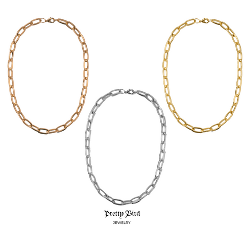 Thick Paperclip Necklace