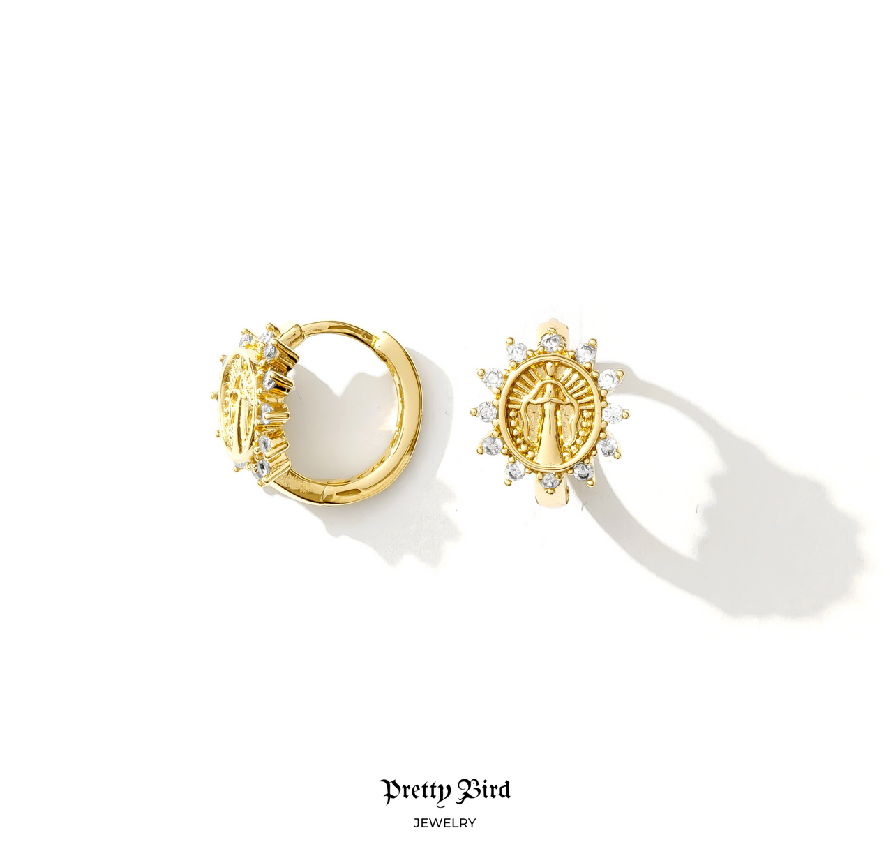 Madonna Crystal Hoops