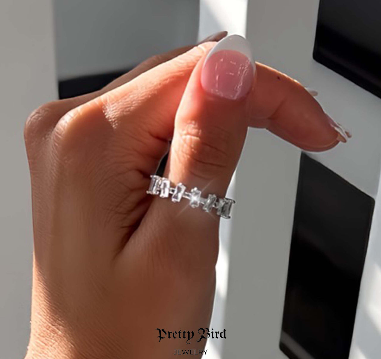 Imperfect Eternity Baguette Crystal Ring